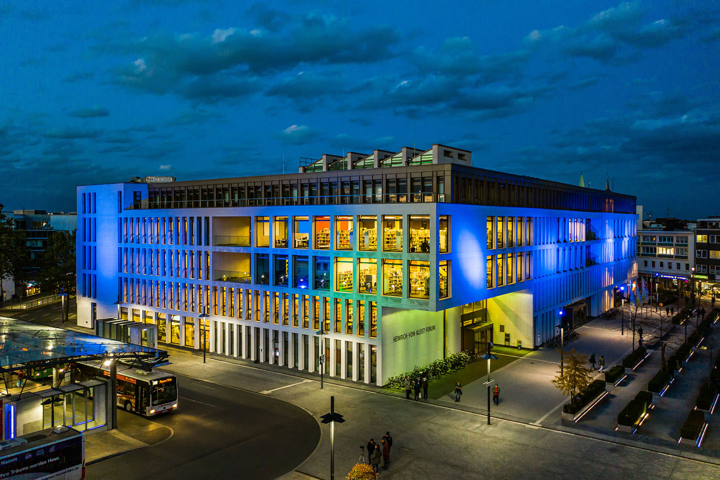 Die Abbildung zeigt die Anfahrt zum Innovationszentrum in Hamm.